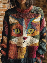Chandail Cat Art Femme